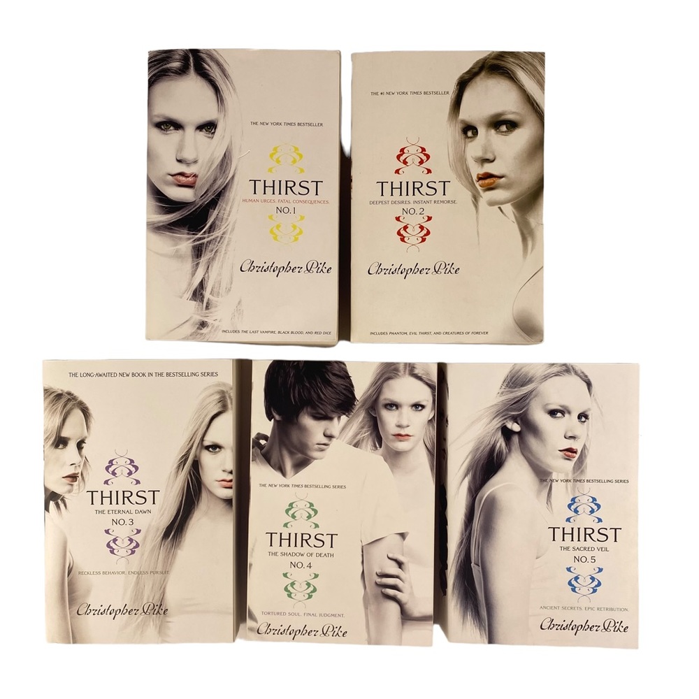 Thirst book series by Christopher Pike - Books 1-5